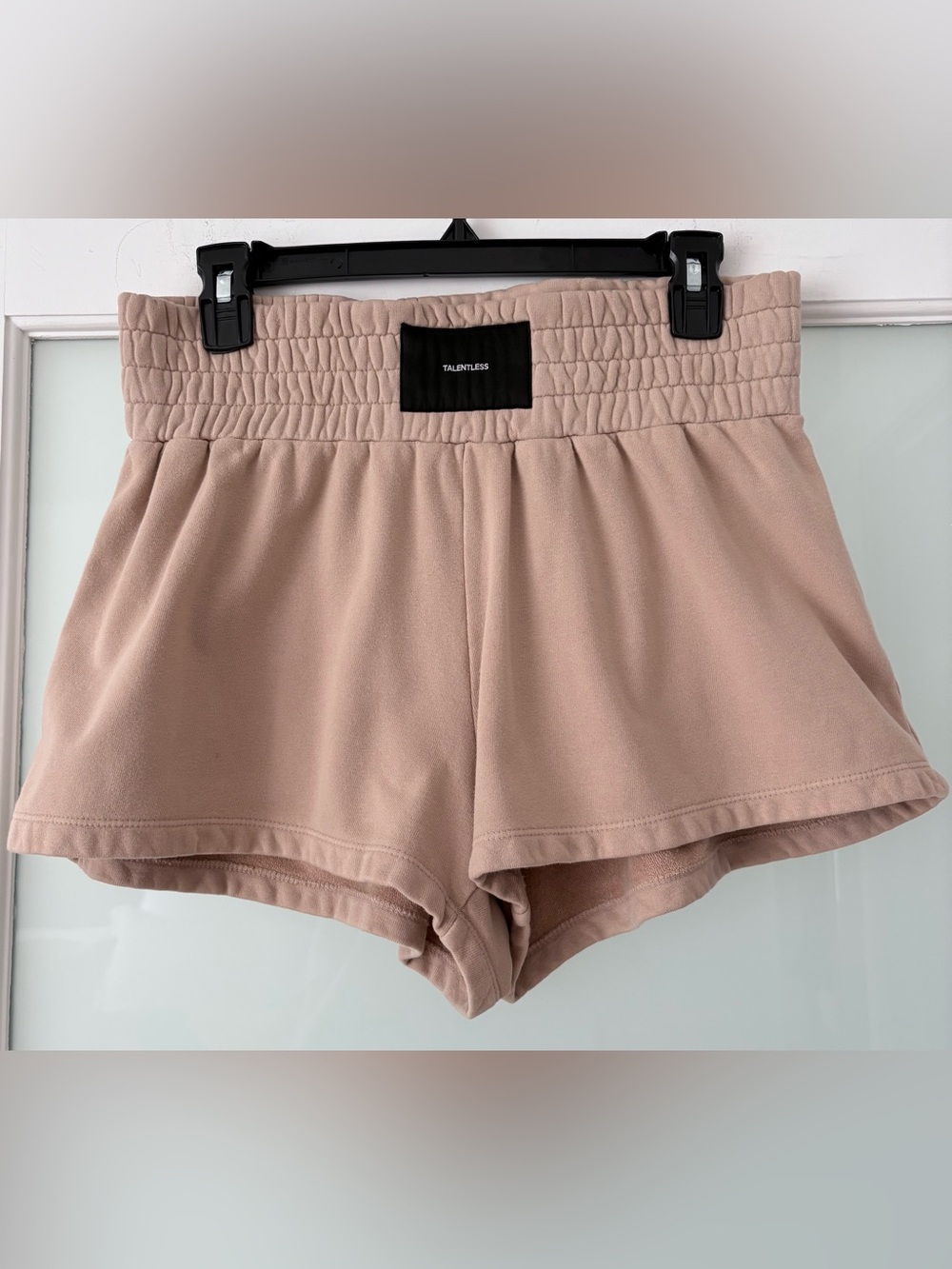 Talentless Buttercream Boxing Shorts Size L | Smocked Waist